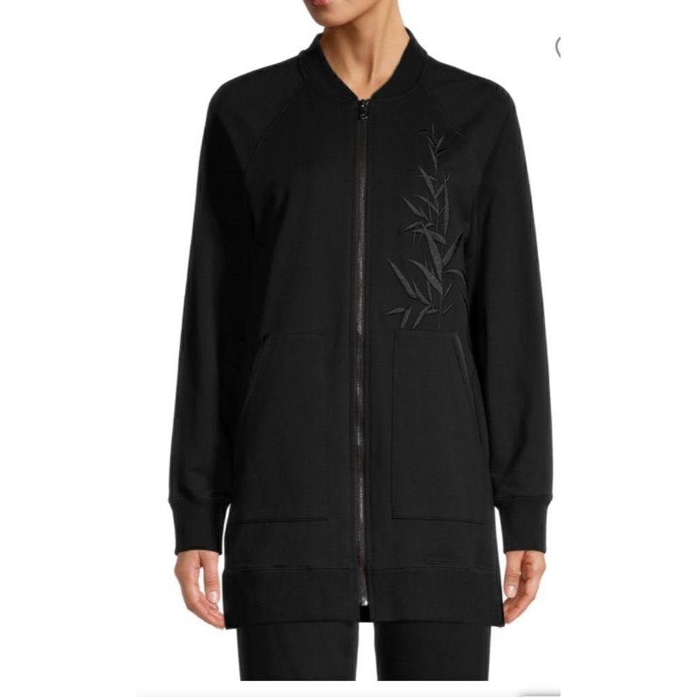 KOBI HALPERIN NWT
Mia Bamboo-Embroidered Bomber Jacket